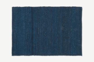 An Image of Seki Textured Wool Rug, Large 160 x 230cm, Sapphire Blue & Navy
