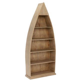 An Image of Verberie Reclaimed Wood Boat Bookcase