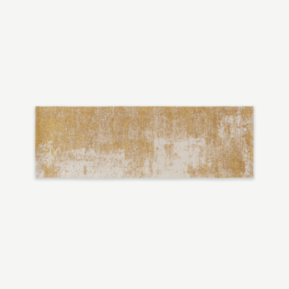 4ceb5247deb5efbda04b4a581704d147f5c0e2bf9779a1cbd7b42b1a5e0a1a0d.png An Image of Genna Jacquard Runner 66 x 200 cm, Gold
