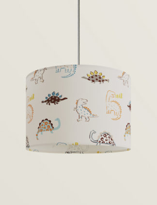 An Image of M&S Dinosaur Print Ceiling Lamp Shade
