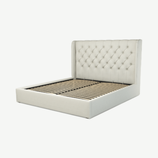 An Image of Romare Super King Size Ottoman Storage Bed, Putty Cotton