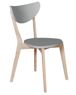 An Image of Habitat Harlow Stackable Dining Chair - Grey