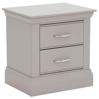 An Image of Helmsley Large 2 Drawer Bedside, Urban Grey