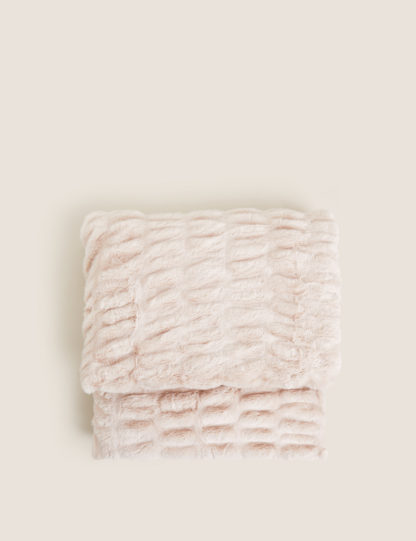 An Image of M&S Faux Fur Throw