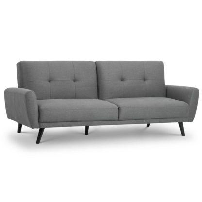 55ecd6019a46d2fd771caedb168cfa87074a915f2179ee62c1361fd900259468.jpg An Image of Monza Grey Fabric 3 Seater Sofa Bed