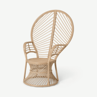 An Image of Elka Peacock Armchair, Cane