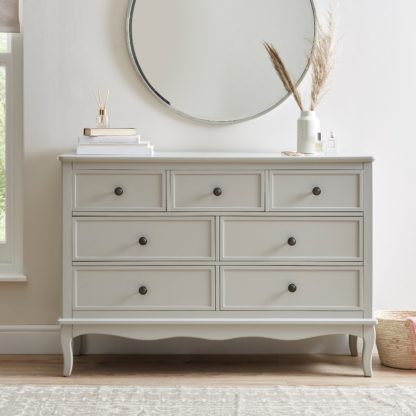 An Image of Clara 7 Drawer Chest Grey