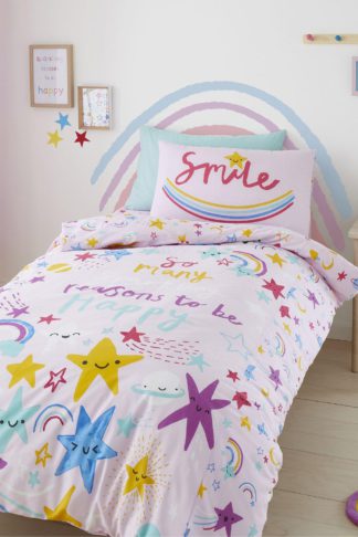 An Image of Happy Stars Single Duvet Set