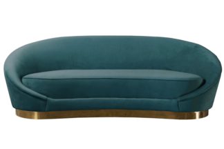 An Image of Selini Three Seat Sofa - Peacock