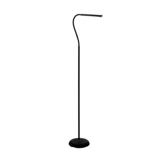 An Image of EGLO Laroa Slim Black Floor Lamp