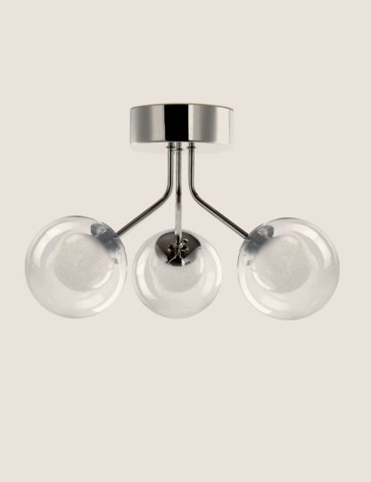 An Image of M&S Luna LED Flush Ceiling Light