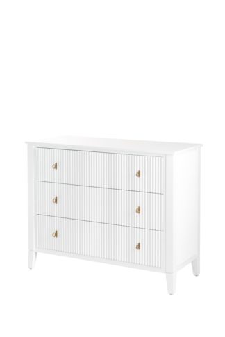 An Image of Heidi Chest of Drawers Brass/Silver