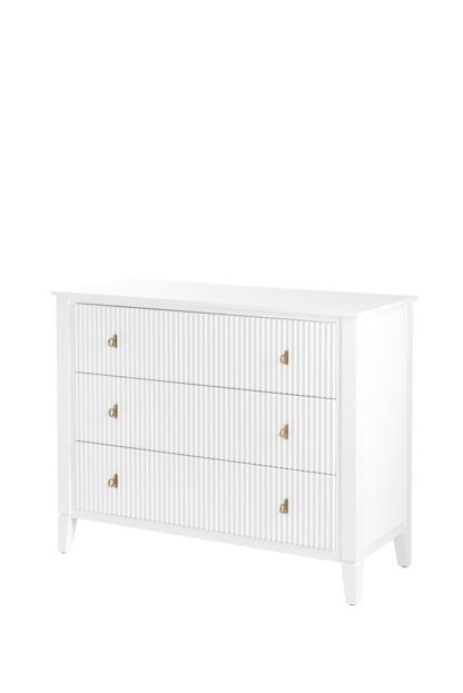 An Image of Heidi Chest of Drawers Brass/Silver