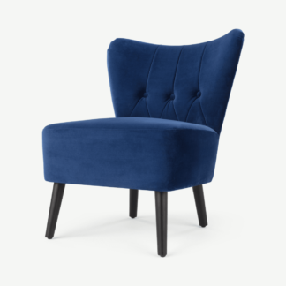 An Image of Charley Accent Armchair, Catalina Blue Velvet