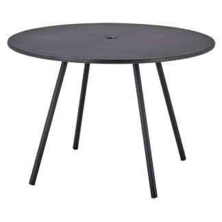 An Image of Cane-line Area Garden Dining Table, Black