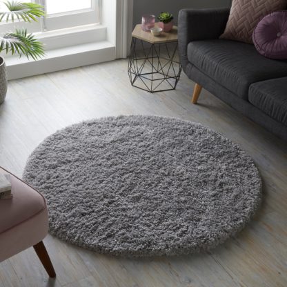 An Image of Sparks Circle Rug Sparks Anthracite