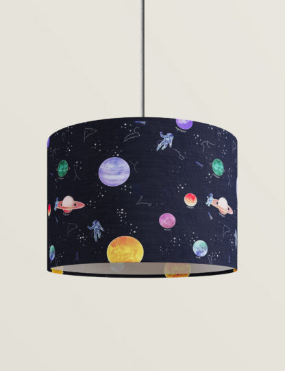 An Image of M&S Space Print Lamp Shade