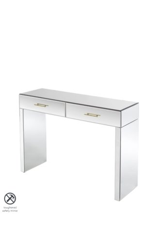 An Image of Harper Console Table – Champagne Gold Details