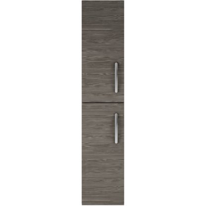 An Image of Balterley Rio 300mm Tall Unit 1 Door - Brown Grey Avola