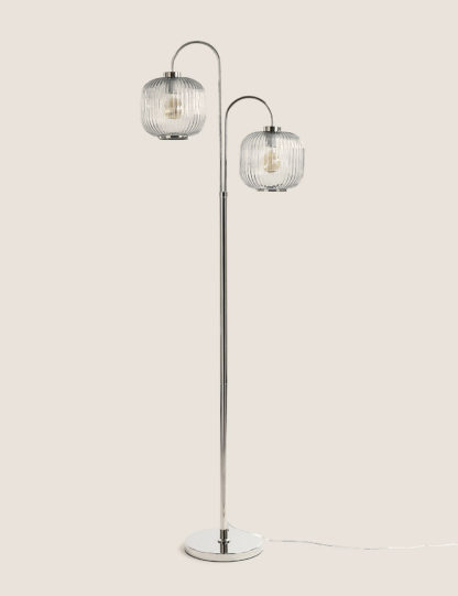 An Image of M&S Amelia Ridged Floor Lamp