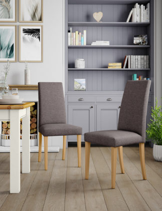 An Image of M&S Set of 2 Alton Plain Dining Chairs