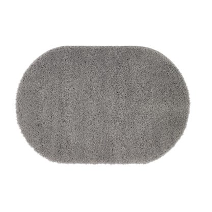 An Image of Marvel Shaggy Lozenge Rug Grey