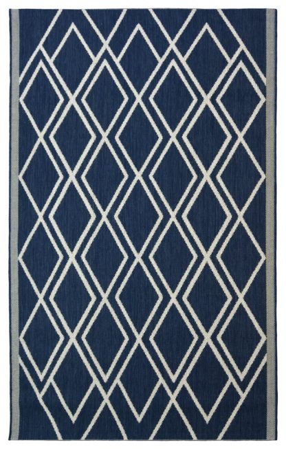 67a77759ba5569f43f229c59c495f3fd4b6386654a2827724e1496eeb3300161.jpg An Image of Homemaker Indoor Outdoor Diamond Rug - 160x230cm - Grey