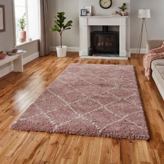 An Image of Royal Nomadic 5413 Rug Pink and White