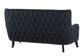 An Image of Margonia Two Seat Sofa - Black