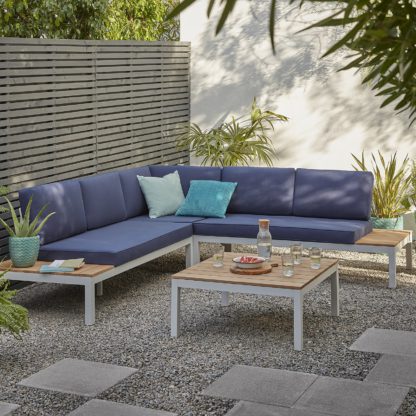 An Image of Spirit Garden Corner Sofa Set - Grey