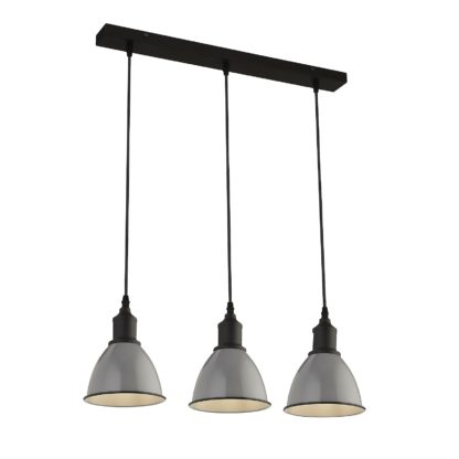 An Image of Country Living Farmhouse Pendant Light - White - 46cm