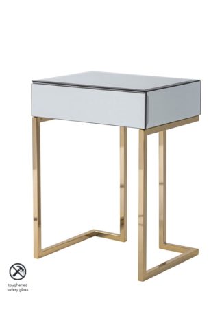 An Image of Lorenzo Toughened Mirror Side Table