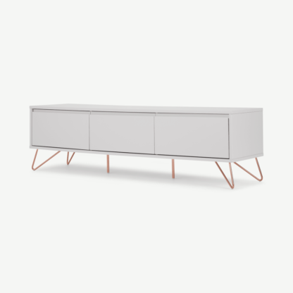 An Image of Elona Wide Media Unit, Grey & Copper