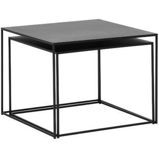 An Image of Kline Black Metal Nest Of 2 Tables