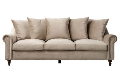 An Image of Portman Three Seat Sofa - Taupe