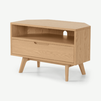 An Image of Jenson Corner TV Unit, Oak