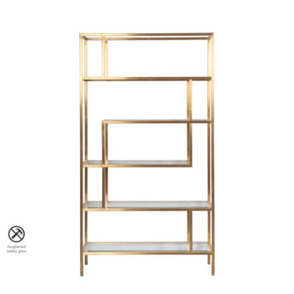 An Image of Otto Brass Shelf Unit