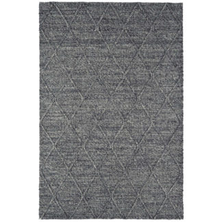 An Image of Coast Diamond Hand Woven Rug, Charcoal