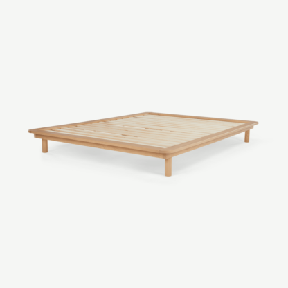 An Image of Kano Platform Double Bed, Pine