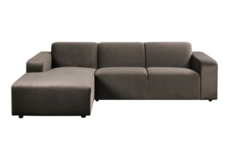 An Image of Pebble Left hand Corner Sofa - Carbon