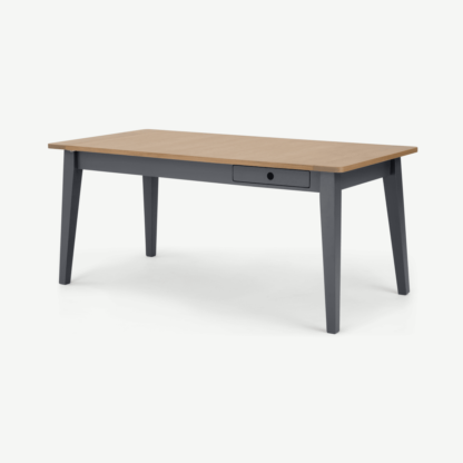 An Image of Ralph 6 - 8 seat Extending Dining table, Oak and Charcoal