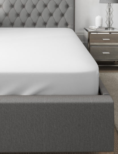 An Image of M&S Autograph Supima® Cotton 750 Thread Count Deep Fitted Sheet