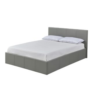 An Image of Habitat Lavendon Small Double Side Opening Bed Frame -Grey