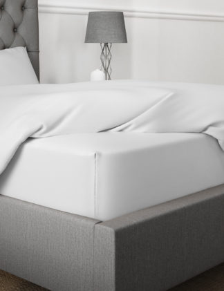An Image of M&S Egyptian Cotton 400 Thread Count Sateen Extra Deep Fitted Sheet