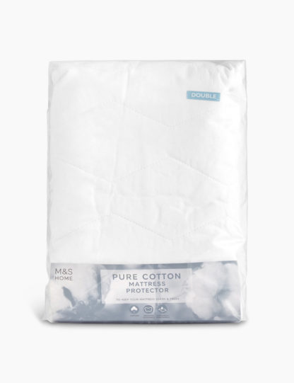 An Image of M&S Pure Cotton Mattress Protector