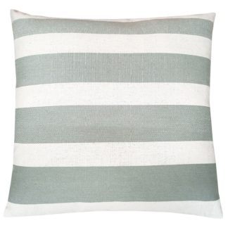 An Image of Bold Gradient Stripe Cushion - Slate - 43x43cm