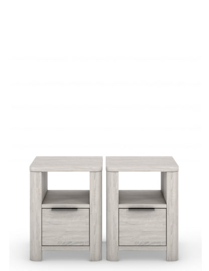 An Image of M&S Set of 2 Cora Small Bedside Tables