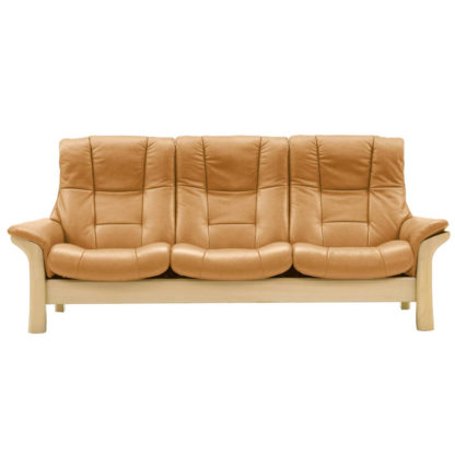 An Image of Stressless Buckingham High Back 3 Seater, Choice of Leather