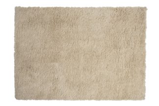 An Image of Habitat Recycled Cosy Plain Shaggy Rug - 80x150cm - Ivory