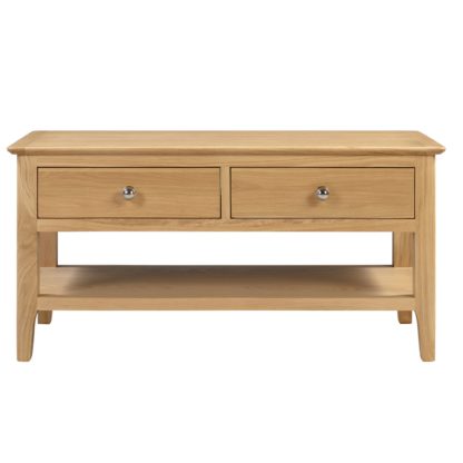 7c5d6b782a823d5c517994bf08eea76a6c2641a4bdab04a78535a483d3b15e11.jpg An Image of Cotswold Coffee Table Light Oak